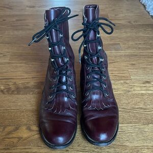 Vintage Justin Kiltie Leather Boots